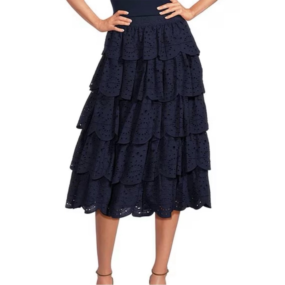 NWT A Loves A Navy Tiered Skirt M